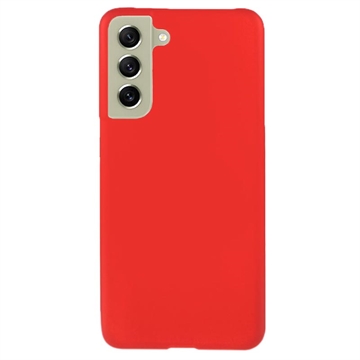 Custodia in plastica gommata per Samsung Galaxy S21 FE 5G - Rossa