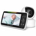 Baby Monitor SM650 - Display da 5 pollici, conversazione bidirezionale e sensore di temperatura