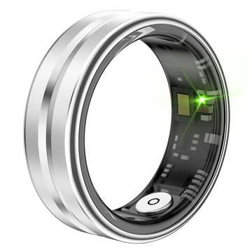 SR03 Anello intelligente multifunzionale ultra-sottile - Dimensioni: 7/17.4mm - Argento