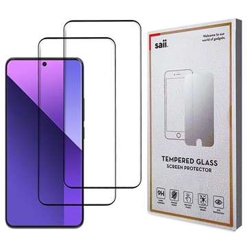 Pellicola Salvaschermo Saii 3D Premium per Xiaomi Redmi Note 13 Pro+ - 2 Pezzi