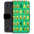 Custodia a Portafoglio Premium per Samsung Galaxy A10 - Motivo Avocado