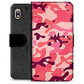 Custodia a Portafoglio Premium per Samsung Galaxy A10 - Rosa Camouflage