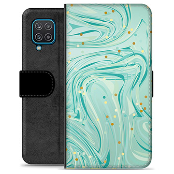 Custodia Portafoglio Premium Samsung Galaxy A12 - Verde Menta