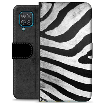 Custodia a Portafoglio Premium per Samsung Galaxy A12 - Zebra