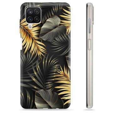 Custodia in TPU per Samsung Galaxy A12 - Foglie d\'oro