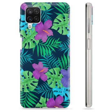 Custodia in TPU per Samsung Galaxy A12 - Fiore tropicale