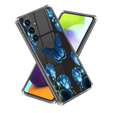 Custodia in TPU Stylish Ultra Sottile per Samsung Galaxy A15 - Farfalla e Fiori