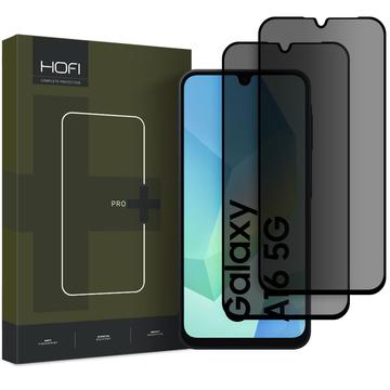 Proteggi Schermo in Vetro Temperato Hofi Anti Spy Pro+ Privacy per Samsung Galaxy A16 - 2 Pezzi. - Bordo Nero