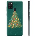 Custodia in TPU per Samsung Galaxy A21s - Albero di Natale