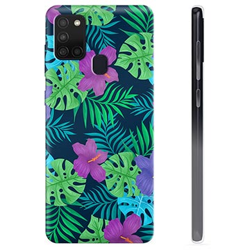 Custodia in TPU per Samsung Galaxy A21s - Fiore tropicale