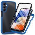 Custodia per Samsung Galaxy A25 serie 360 Protection - Blu / Trasparente