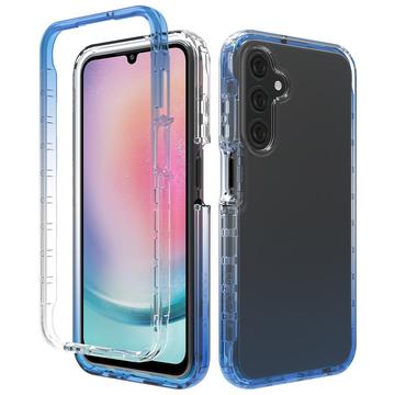 Custodia Ibrida Gradient Series per Samsung Galaxy A25 - Blu / Trasparente