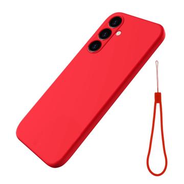 Custodia in Silicone Liquido per Samsung Galaxy A25 - Rossa