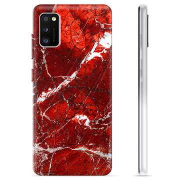 Custodia in TPU per Samsung Galaxy A41 - Marmo rosso