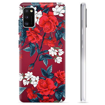 Custodia in TPU per Samsung Galaxy A41 - Fiori vintage