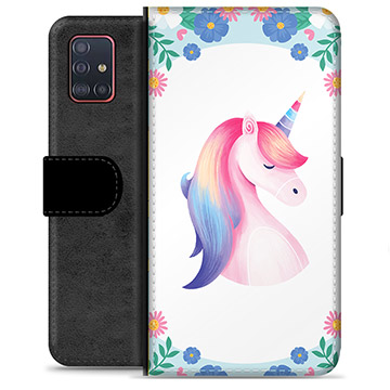 Custodia a Portafoglio Premium per Samsung Galaxy A51 - Unicorno