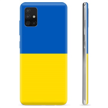 Custodia in TPU per Samsung Galaxy A51 Bandiera ucraina - gialla e azzurra