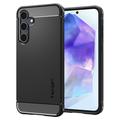 Custodia in TPU Samsung Galaxy A55 Spigen Rugged Armor - Nera