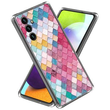 Custodia in TPU Stylish Ultra Sottile per Samsung Galaxy A55 - Rombo Arcobaleno