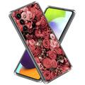 Custodia in TPU Stylish Ultra Sottile per Samsung Galaxy A55 - Fiori Rossi