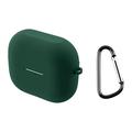 Custodia in silicone con moschettone per Samsung Galaxy Buds3/Buds3 Pro - Verde