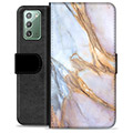 Custodia a Portafoglio Premium per Samsung Galaxy Note20 - Elegante Marmo