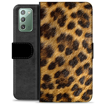 Custodia a Portafoglio Premium per Samsung Galaxy Note20 - Leopardo