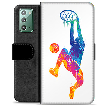 Custodia a Portafoglio Premium per Samsung Galaxy Note20 - Slam Dunk