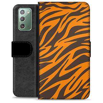 Custodia a Portafoglio Premium per Samsung Galaxy Note20 - Tigre