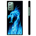 Cover protettiva per Samsung Galaxy Note20 - Drago di fuoco blu