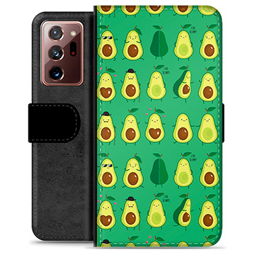 Custodia a Portafoglio Ultra Premium per Samsung Galaxy Note20 - Motivo Avocado