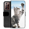 Custodia a Portafoglio Ultra Premium per Samsung Galaxy Note20 - Cat