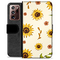 Custodia a Portafoglio Ultra Premium per Samsung Galaxy Note20 - Girasole