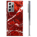 Custodia in TPU per Samsung Galaxy Note20 Ultra - Marmo rosso