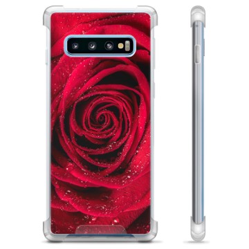 Custodia Ibrida per Samsung Galaxy S10+ - Rosa