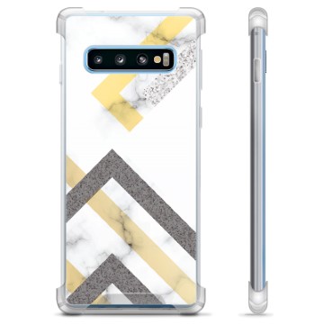 Custodia ibrida per Samsung Galaxy S10+ - Marmo astratto