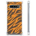 Custodia ibrida per Samsung Galaxy S10+ - Tigre