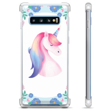 Custodia ibrida per Samsung Galaxy S10+ - Unicorno