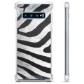 Custodia ibrida per Samsung Galaxy S10+ - Zebra