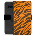 Custodia a Portafoglio Premium per Samsung Galaxy S10 - Tigre