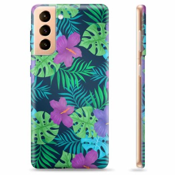 Custodia in TPU per Samsung Galaxy S21+ 5G - Fiore tropicale