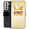 Custodia a Portafoglio Premium per Samsung Galaxy S21 5G - King