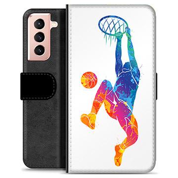 Custodia a Portafoglio Premium per Samsung Galaxy S21 5G - Slam Dunk