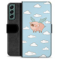 Custodia a Portafoglio Premium per Samsung Galaxy S22+ 5G - Flying Pig