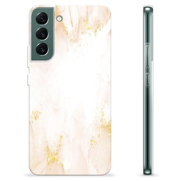 Samsung Galaxy S22+ 5G Custodia TPU - Marmo Perla Dorata