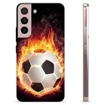 Custodia in TPU per Samsung Galaxy S22 5G - Football Flame