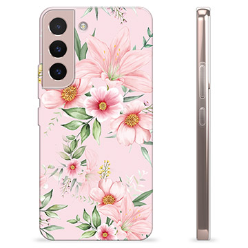 Samsung Galaxy S22 5G Custodia TPU - Fiori ad Acquerello