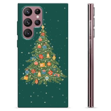 Samsung Galaxy S22 Ultra 5G Custodia TPU - Albero di Natale