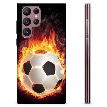 Custodia in TPU per Samsung Galaxy S22 Ultra 5G - Football Flame