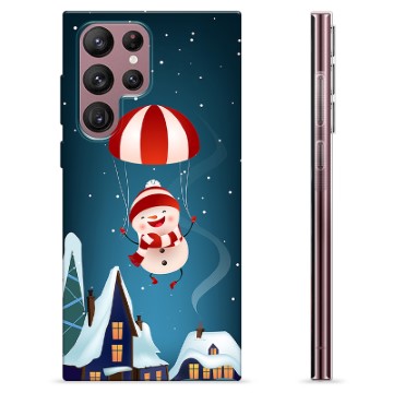 Samsung Galaxy S22 Ultra 5G Custodia TPU - Pupazzo di Neve